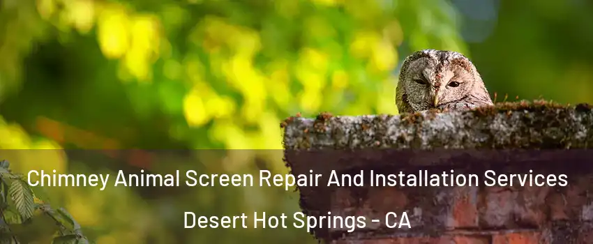  Chimney Animal Screen Repair And Installation Services Desert Hot Springs - CA