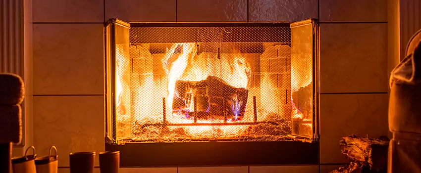 Mendota Hearth Landscape Fireplace Installation in Desert Hot Springs, California