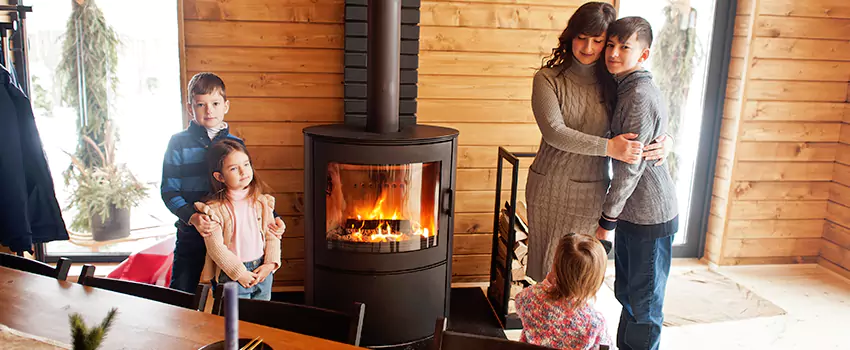 Morso Cast Iron Fireplace Insert Installation in Desert Hot Springs, California