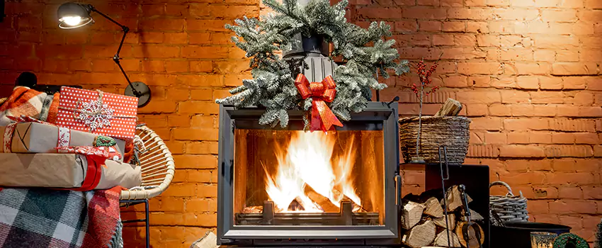 Travis Industries Linear Gas Fireplace Installation in Desert Hot Springs, California
