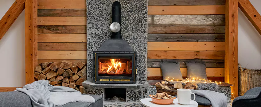 Thelin Hearth Products Direct Vent Gas Stove Fireplace Inspection in Desert Hot Springs, California